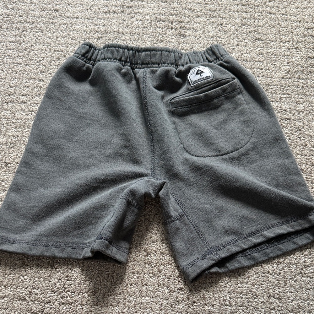 LRG Dark Gray Kids Shorts with Yellow Drawstring - Picture 2 of 3